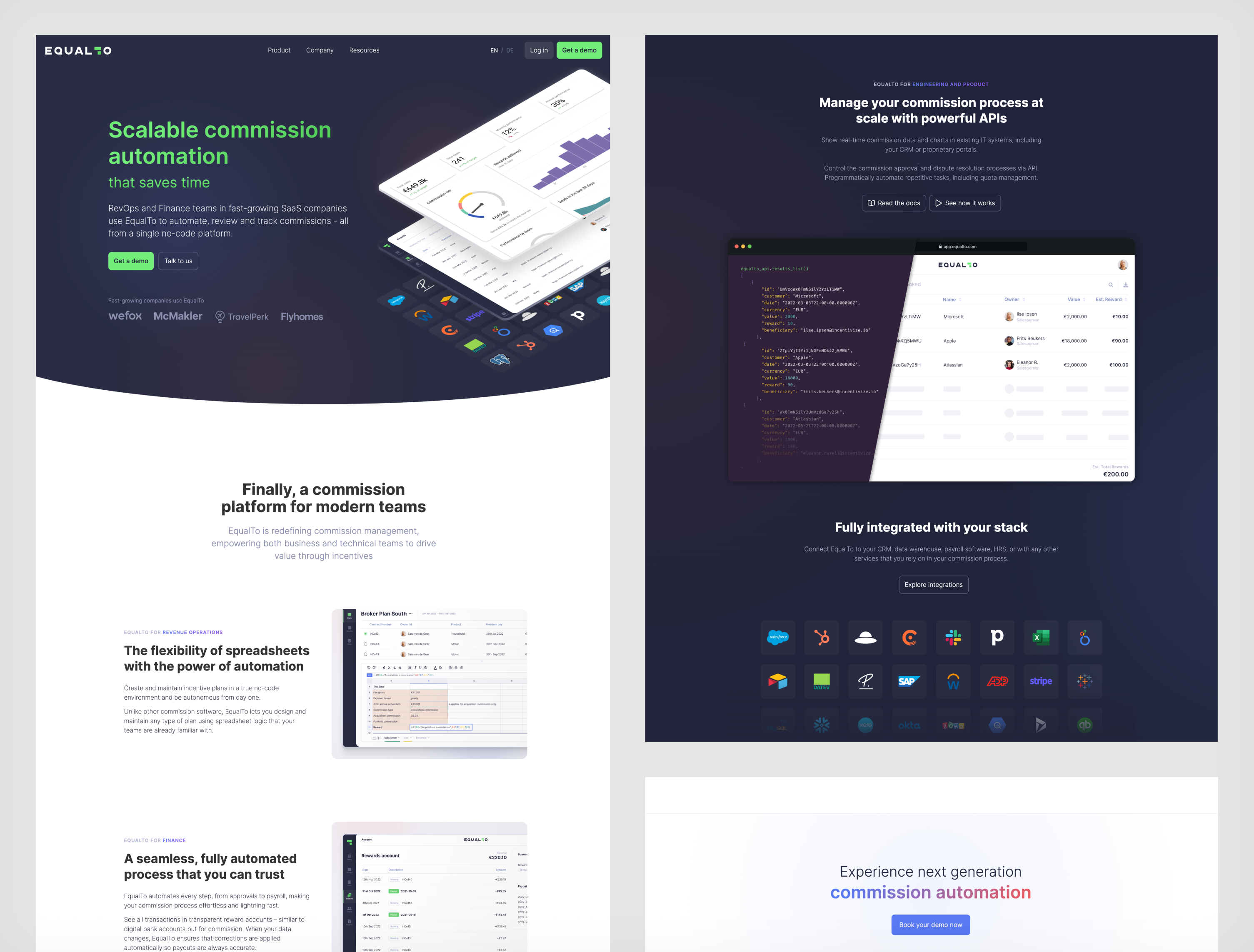 EqualTo Commissions' Website